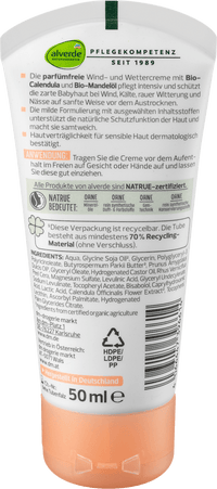 alverde BABY Baby Wind- und Wettercreme, 50 ml