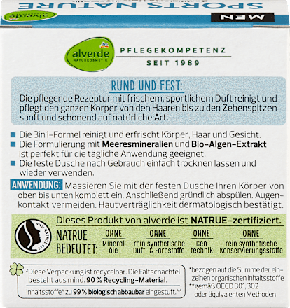 Vaste douchegel Sports Nature 3-in-1, 60 g