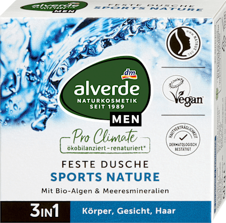 Festes Duschgel Sports Nature 3in1, 60 g