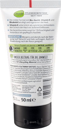 Gevoelige gezichtscrème, 50 ml