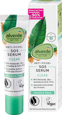 Anti-Pickel-SOS-Serum Clear Heilerde & Grüntee, 15 ml