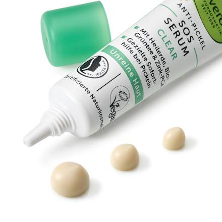 Anti-Pickel-SOS-Serum Clear Heilerde & Grüntee, 15 ml