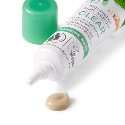 Anti-puistjes SOS Serum Helende Klei &amp; Groene Thee, 15 ml