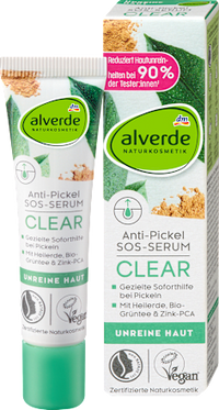 Anti-puistjes SOS Serum Helende Klei &amp; Groene Thee, 15 ml