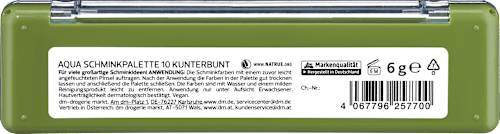 Aqua Schminkpalette 10 Kunterbunt, 6 g
