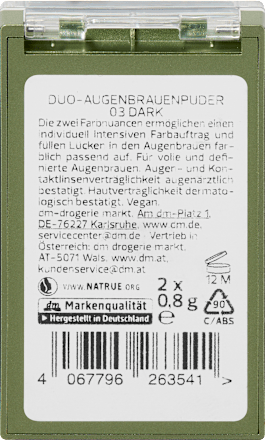 Augenbrauenpuder Duo 03 Dark, 1,6 g