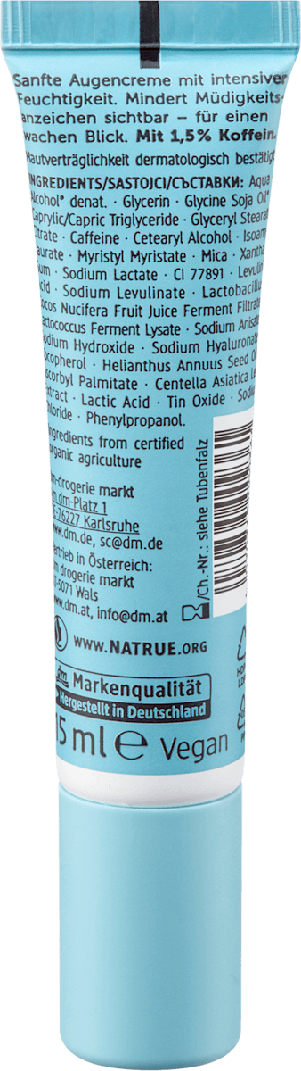 alverde NATURKOSMETIK Augencreme Skin Barrier Illuminating, 15 ml