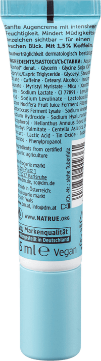 alverde NATURKOSMETIK Augencreme Skin Barrier Illuminating, 15 ml