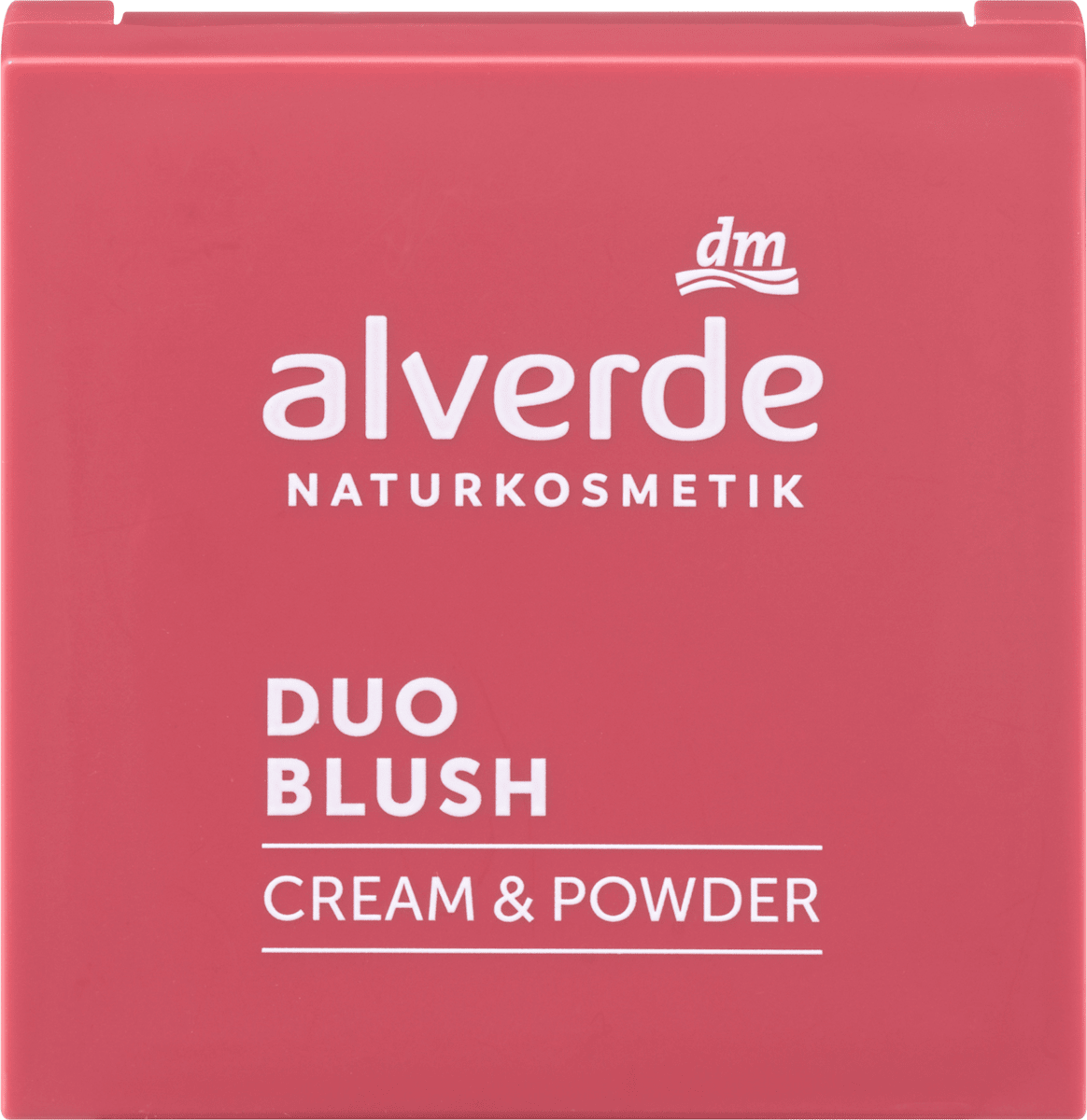 alverde NATURKOSMETIK Blush Palette Duo Cream & Powder 10 Powdered Rose, 2 g