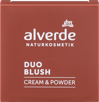 alverde NATURKOSMETIK Blush Palette Duo Cream & Powder 20 Pretty Terra, 2 g