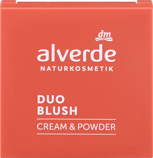 alverde NATURKOSMETIK Blush Palette Duo Cream & Powder 30 Coral Cloud, 2 g