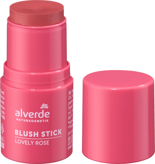 alverde COSMÉTIQUE NATUREL Blush Stick Lovely Rose 10, 5 g