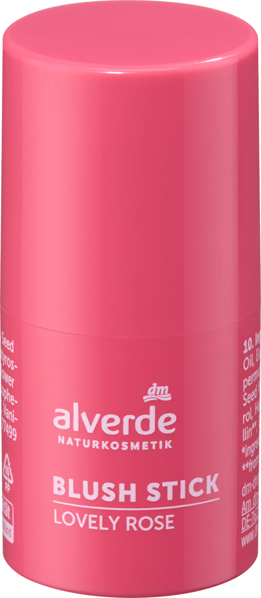 alverde NATURKOSMETIK Blush Stick Lovely Rose 10, 5 g