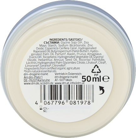 Deodorantcrème Puur &amp; Sterk, 50 ml