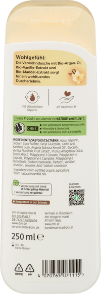 alverde NATURKOSMETIK Duschgel WOHL Gefühl, 250 ml