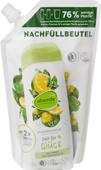 Duschgel Zeit für Glück Minze Bergamotte Nachfüllbeutel, 500 ml