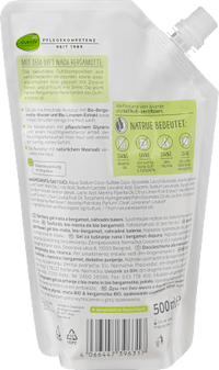 Duschgel Zeit für Glück Minze Bergamotte Nachfüllbeutel, 500 ml