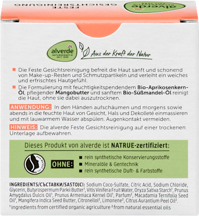 Feste Gesichtsreinigung Aprikose & Mango, 75 g