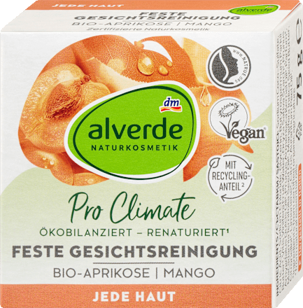 Feste Gesichtsreinigung, 75 g alverde NATURKOSMETIK