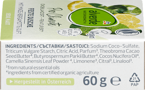 Vaste douchegel met munt- en bergamotgeur, 60 g