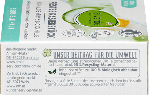 Festes Rasierstück Aloe Vera & Kamille, 50 g