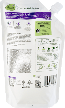 Flüssigseife Lavendel, Malve Nachfüllpack, 500 ml
