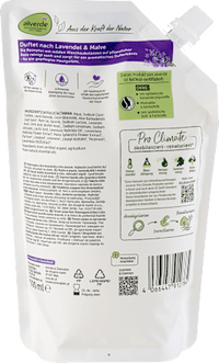 Flüssigseife Lavendel, Malve Nachfüllpack, 500 ml