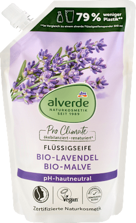 Flüssigseife Lavendel, Malve Nachfüllpack, 500 ml