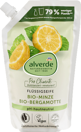 Flüssigseife Minze, Bergamotte Nachfüllpack, 500 ml