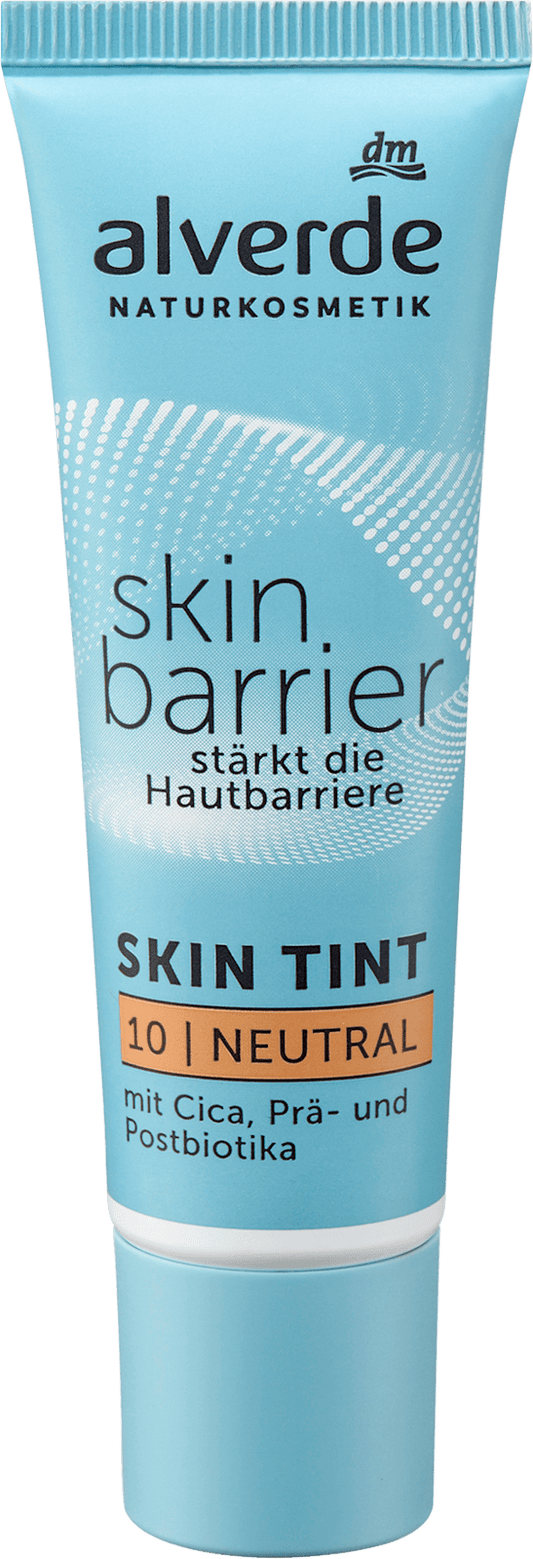 alverde COSMÉTIQUE NATURELLE Fond de teint Skin Barrier Skin Tint 10 Neutre, 30 ml