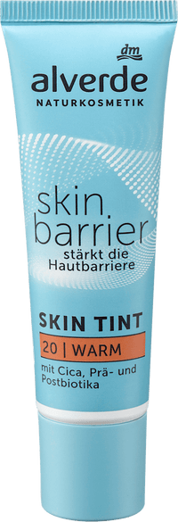 alverde NATURKOSMETIK Foundation Skin Barrier Skin Tint  20 Warm, 30 ml