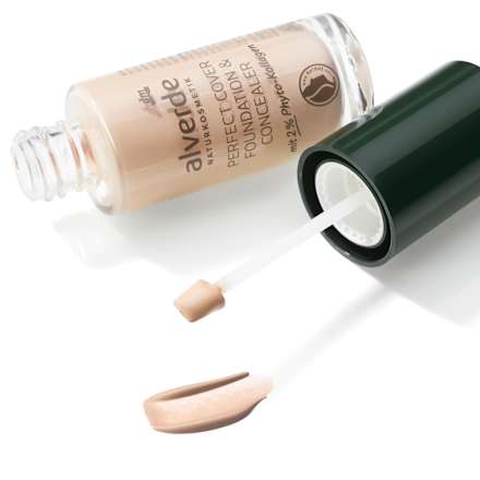 Foundation & Concealer Perfect Cover mit 2% Phyto-Kollagen 40 Caramel, 25 ml