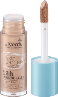 alverde NATURKOSMETIK Foundcealer Skin Barrier 12h Matte Finish 20 Warm, 15 ml