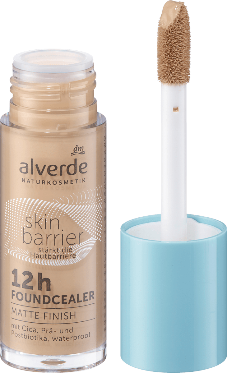 alverde NATURKOSMETIK Foundcealer Skin Barrier 12h Matte Finish 30 Neutral, 15 ml