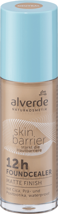 alverde NATURKOSMETIK Foundcealer Skin Barrier 12h Matte Finish 30 Neutral, 15 ml