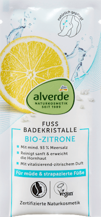 Fußbad Badekristalle Zitrone, 40 g