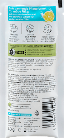 Fußbad Badekristalle Zitrone, 40 g