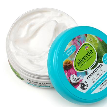 Fußbutter Limette & Echinacea, 200 ml alverde NATURKOSMETIK