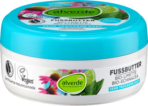 Fußbutter Limette & Echinacea, 200 ml alverde NATURKOSMETIK