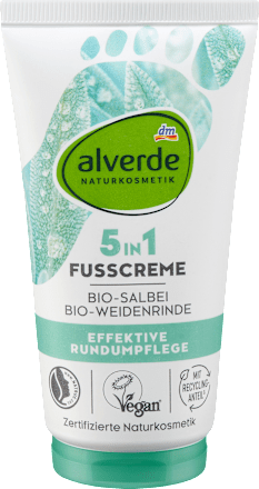 Fußcreme 5in1 mit Salbei & Weidenrinde, 75 ml alverde NATURKOSMETIK