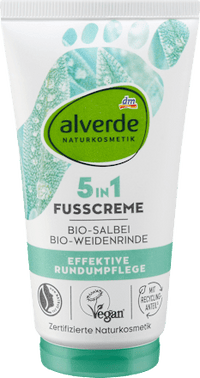 Fußcreme 5in1 mit Salbei & Weidenrinde, 75 ml alverde NATURKOSMETIK