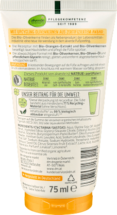 Fußpeeling mit Orange, 75 ml