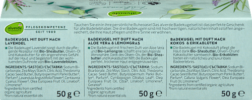 Geschenkset Badekugel Ruheoase, 1 St alverde NATURKOSMETIK