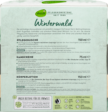 Geschenkset "Winterbos" 3-delig, 1 st.