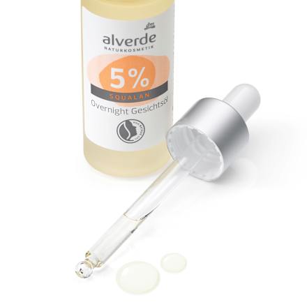 Nachtelijke gezichtsolie met 5% squalaan, 25 ml