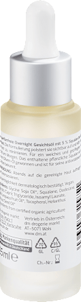 Nachtelijke gezichtsolie met 5% squalaan, 25 ml