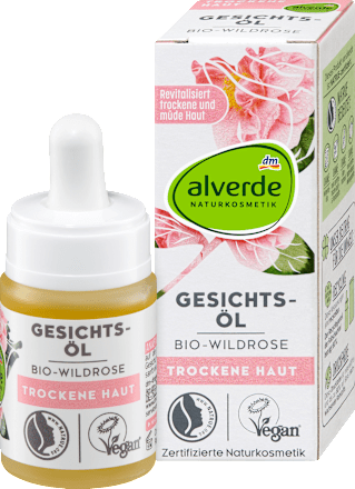 Gesichtsöl Wildrose, 15 ml alverde NATURKOSMETIK