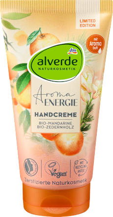 Handcreme Aroma Energie Mandarine & Zedernholz, 75 ml alverde NATURKOSMETIK