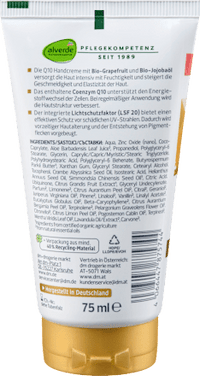 Handcreme Q10 mit LSF 20, 75 ml
