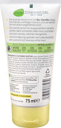 Handcreme Softe Kamille, 75 ml alverde NATURKOSMETIK